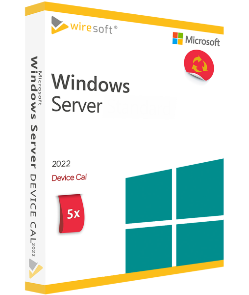 MICROSOFT WINDOWS SERVER 2022 - 5 PACK DEVICE CAL