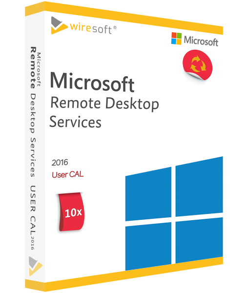 MICROSOFT REMOTE DESKTOP SERVICES 2016 - 10 PACK USER CAL